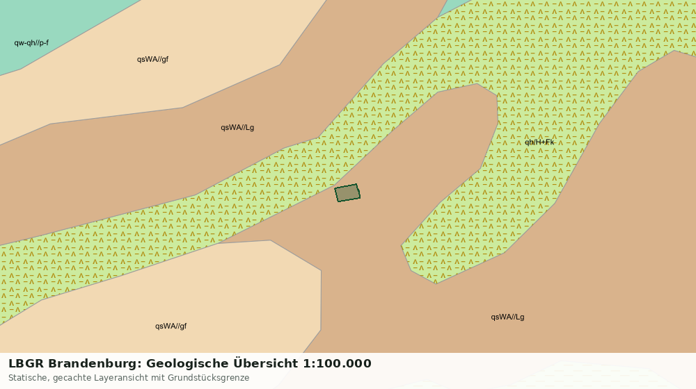 Statische Kartenansicht: LBGR Brandenburg: Geologische Übersicht 1:100.000