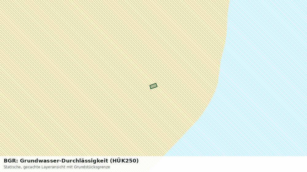 Statische Kartenansicht: BGR: Grundwasser-Durchlässigkeit (HÜK250)
