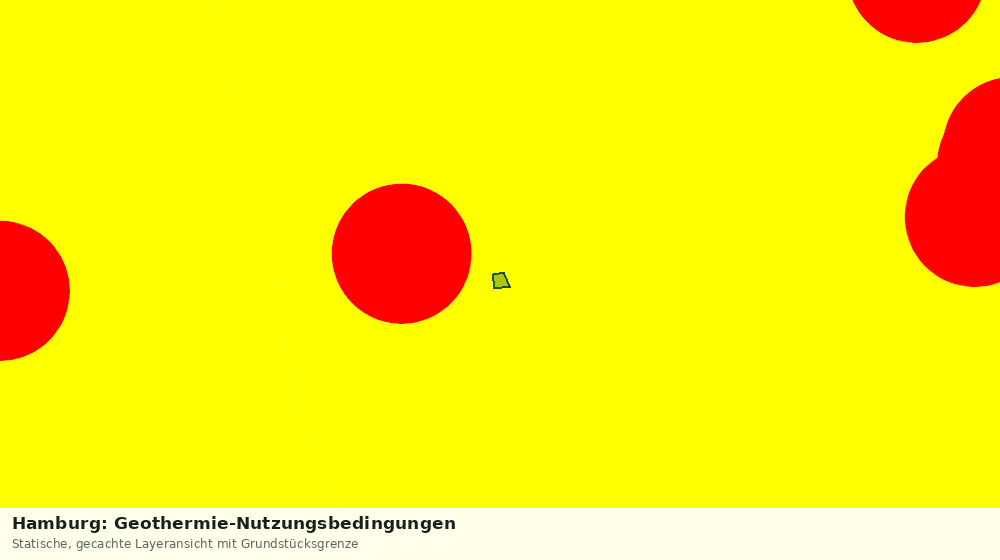 Statische Kartenansicht: Hamburg: Geothermie-Nutzungsbedingungen