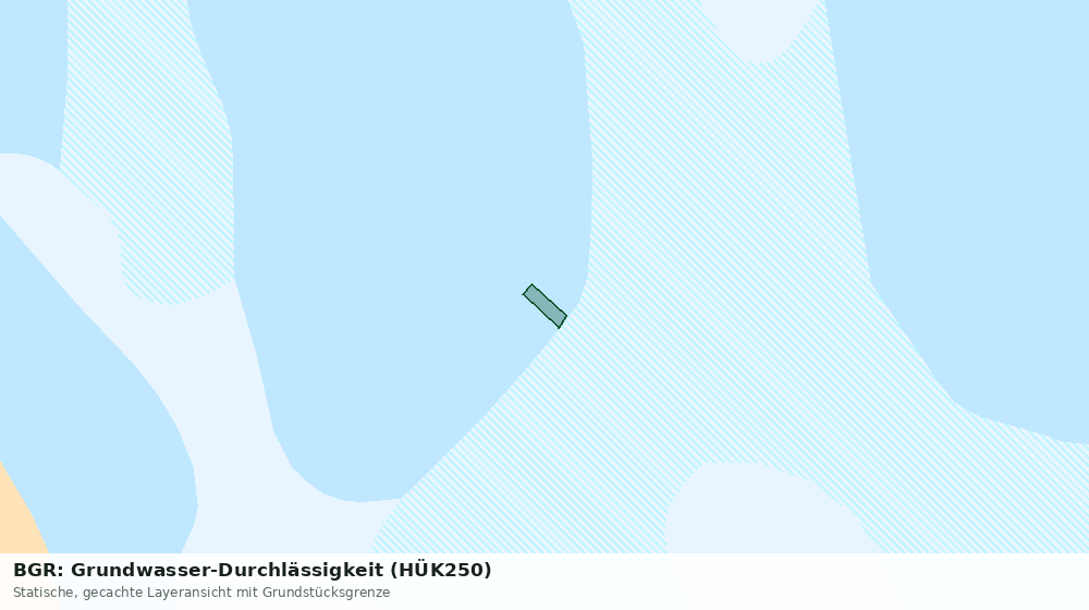 Statische Kartenansicht: BGR: Grundwasser-Durchlässigkeit (HÜK250)