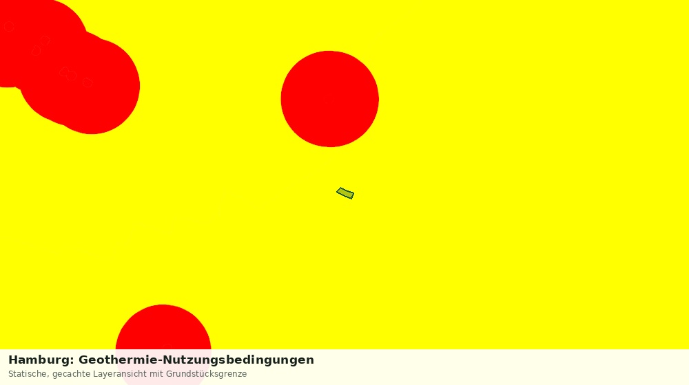 Statische Kartenansicht: Hamburg: Geothermie-Nutzungsbedingungen