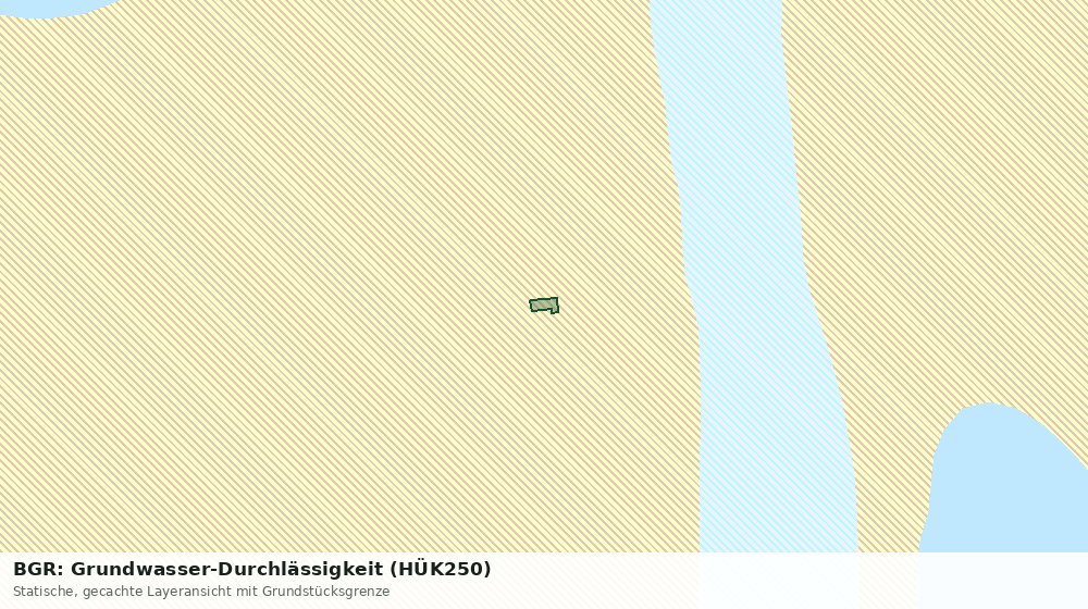 Statische Kartenansicht: BGR: Grundwasser-Durchlässigkeit (HÜK250)