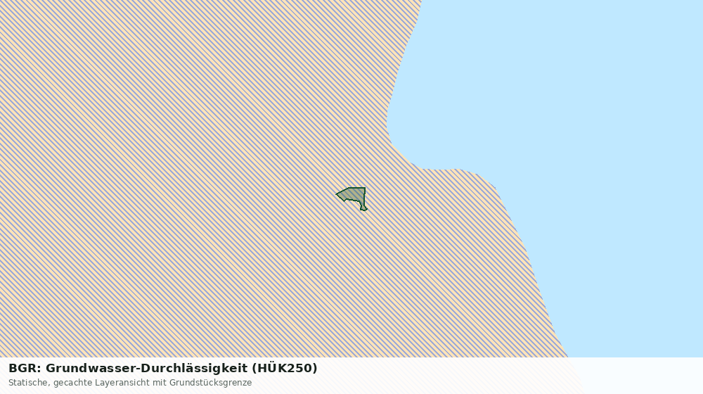 Statische Kartenansicht: BGR: Grundwasser-Durchlässigkeit (HÜK250)
