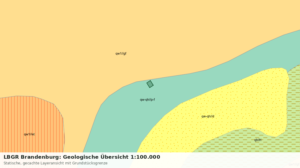 Statische Kartenansicht: LBGR Brandenburg: Geologische Übersicht 1:100.000