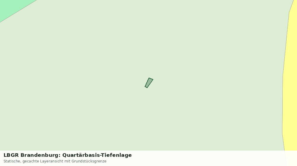 Statische Kartenansicht: LBGR Brandenburg: Quartärbasis-Tiefenlage