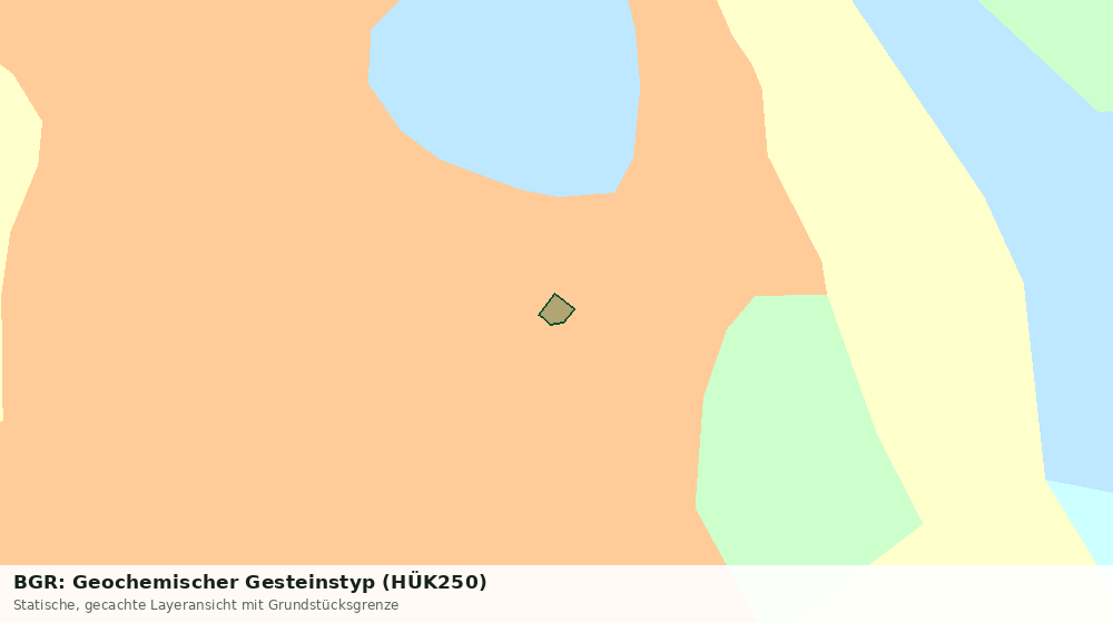 Statische Kartenansicht: BGR: Geochemischer Gesteinstyp (HÜK250)