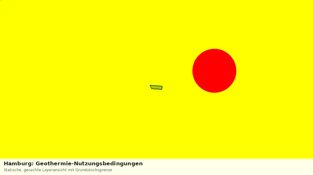 Statische Kartenansicht: Hamburg: Geothermie-Nutzungsbedingungen