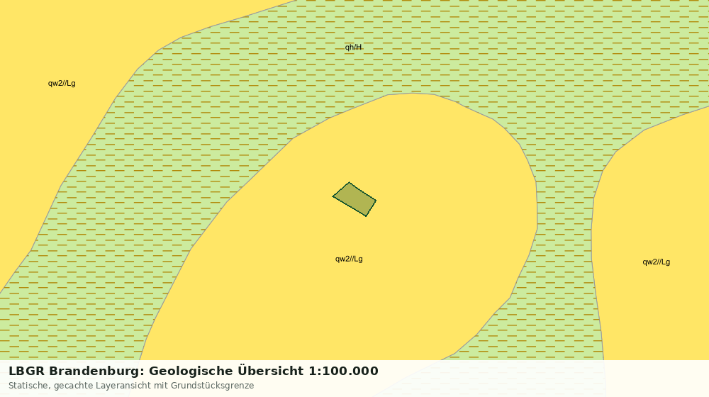 Statische Kartenansicht: LBGR Brandenburg: Geologische Übersicht 1:100.000
