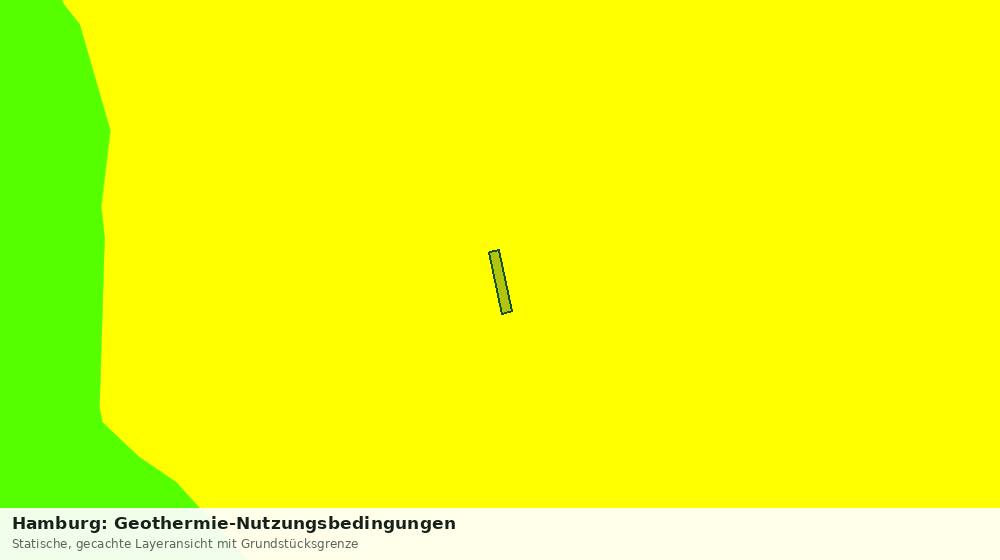 Statische Kartenansicht: Hamburg: Geothermie-Nutzungsbedingungen