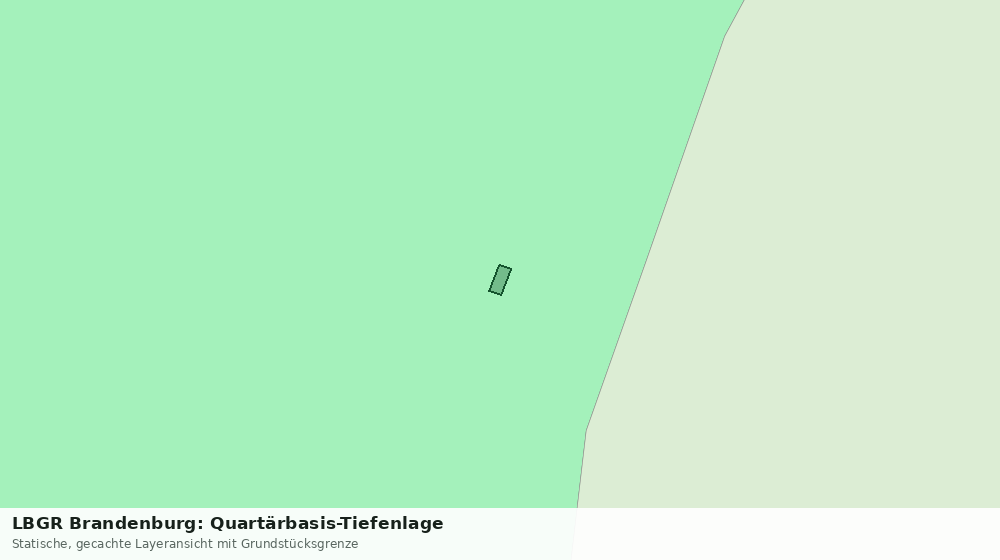 Statische Kartenansicht: LBGR Brandenburg: Quartärbasis-Tiefenlage