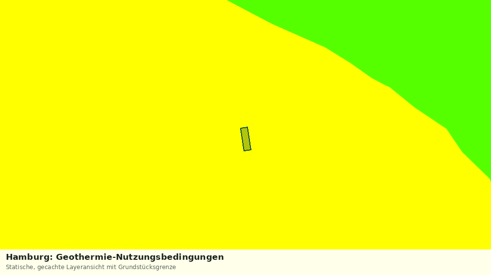 Statische Kartenansicht: Hamburg: Geothermie-Nutzungsbedingungen