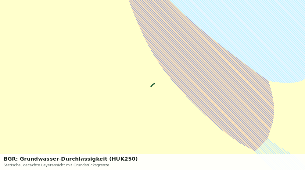 Statische Kartenansicht: BGR: Grundwasser-Durchlässigkeit (HÜK250)