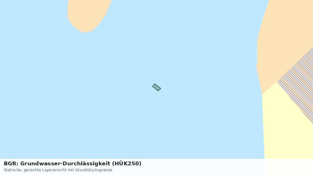 Statische Kartenansicht: BGR: Grundwasser-Durchlässigkeit (HÜK250)