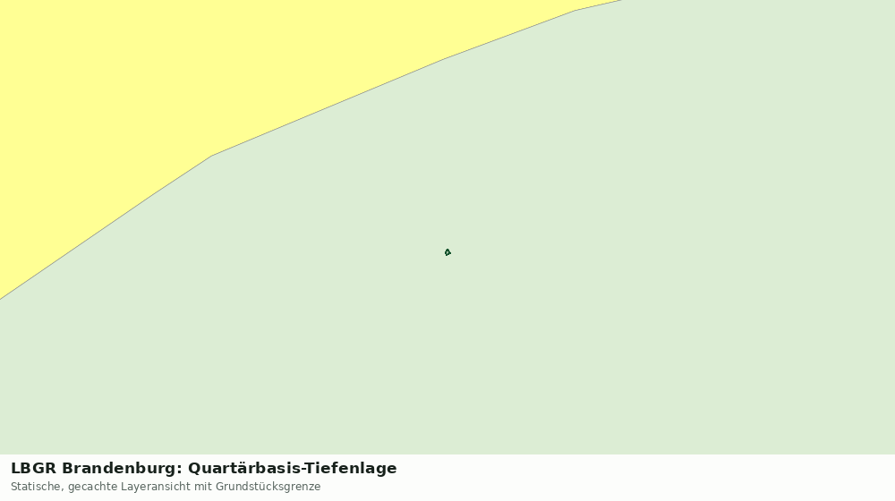 Statische Kartenansicht: LBGR Brandenburg: Quartärbasis-Tiefenlage
