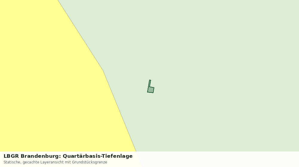 Statische Kartenansicht: LBGR Brandenburg: Quartärbasis-Tiefenlage