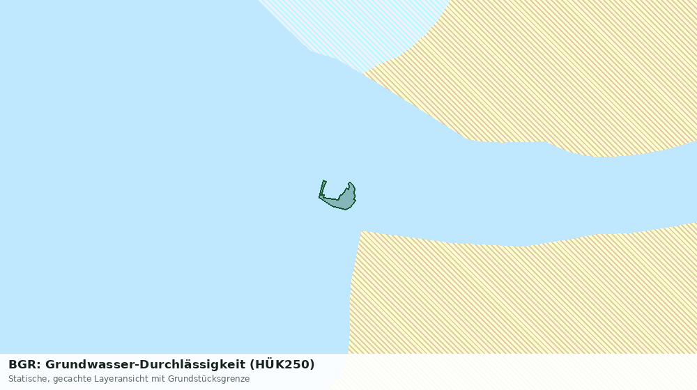 Statische Kartenansicht: BGR: Grundwasser-Durchlässigkeit (HÜK250)