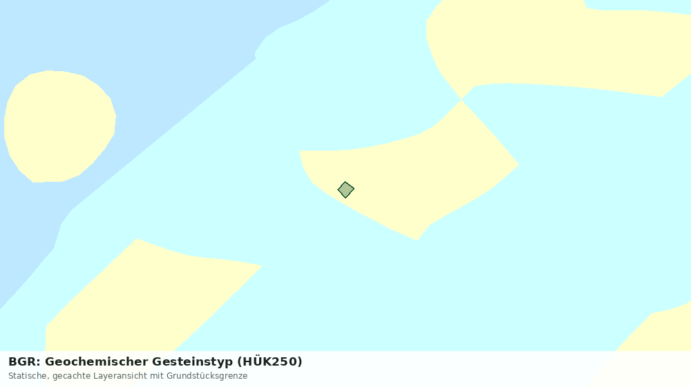 Statische Kartenansicht: BGR: Geochemischer Gesteinstyp (HÜK250)