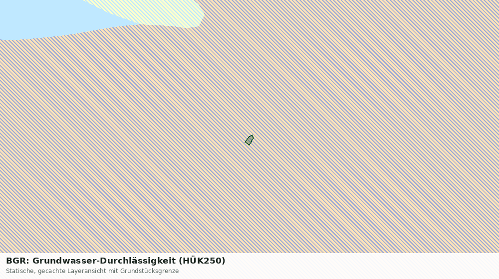 Statische Kartenansicht: BGR: Grundwasser-Durchlässigkeit (HÜK250)