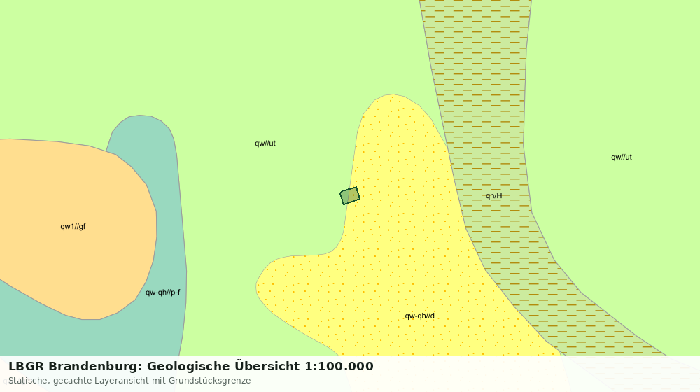 Statische Kartenansicht: LBGR Brandenburg: Geologische Übersicht 1:100.000