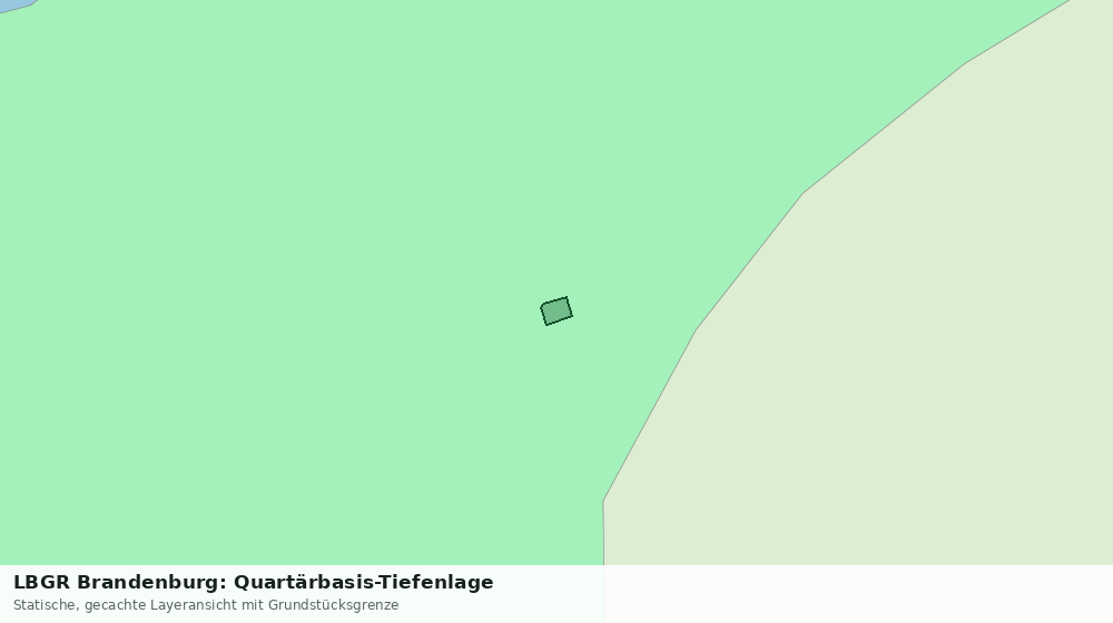Statische Kartenansicht: LBGR Brandenburg: Quartärbasis-Tiefenlage