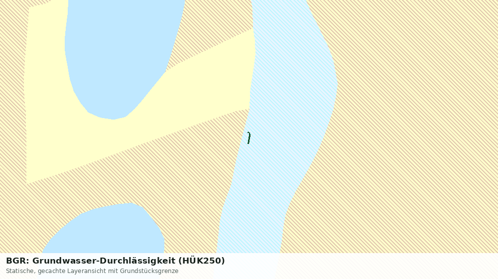 Statische Kartenansicht: BGR: Grundwasser-Durchlässigkeit (HÜK250)