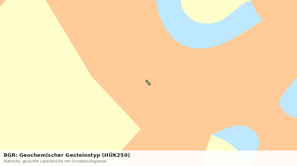 Statische Kartenansicht: BGR: Geochemischer Gesteinstyp (HÜK250)