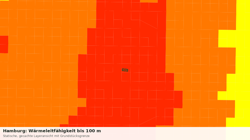 Statische Kartenansicht: Hamburg: Wärmeleitfähigkeit bis 100 m
