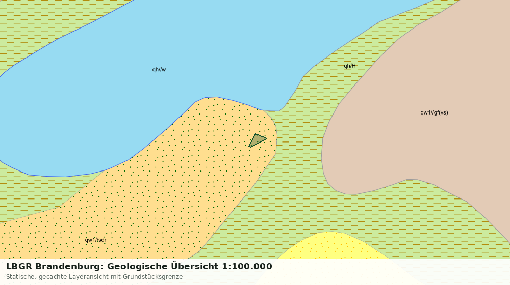 Statische Kartenansicht: LBGR Brandenburg: Geologische Übersicht 1:100.000