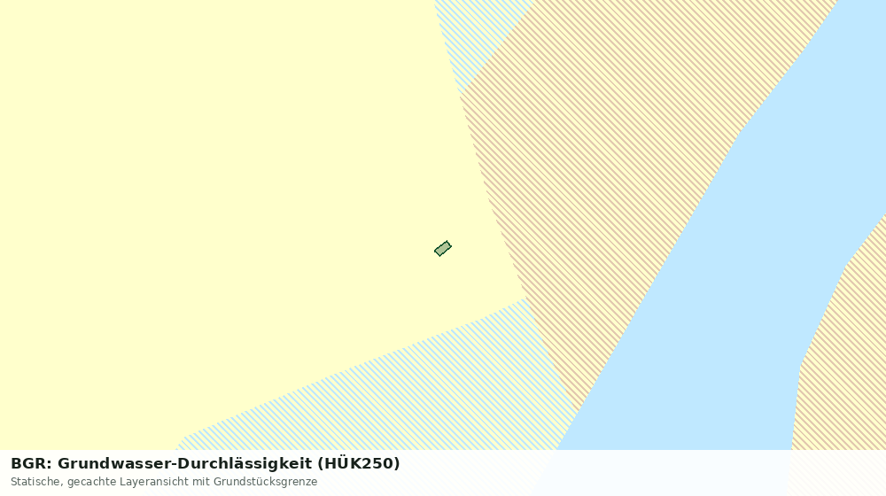 Statische Kartenansicht: BGR: Grundwasser-Durchlässigkeit (HÜK250)
