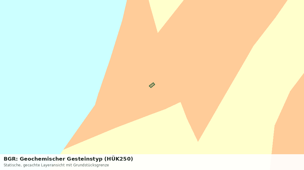 Statische Kartenansicht: BGR: Geochemischer Gesteinstyp (HÜK250)