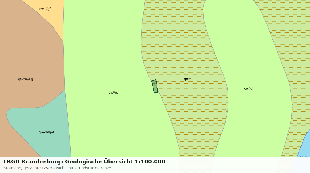 Statische Kartenansicht: LBGR Brandenburg: Geologische Übersicht 1:100.000
