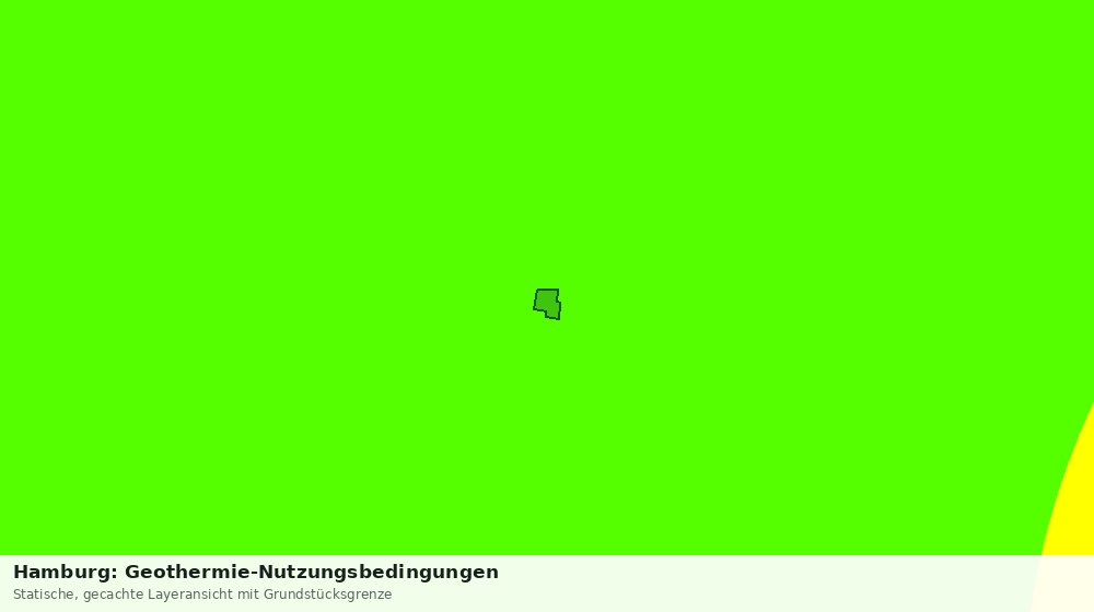 Statische Kartenansicht: Hamburg: Geothermie-Nutzungsbedingungen