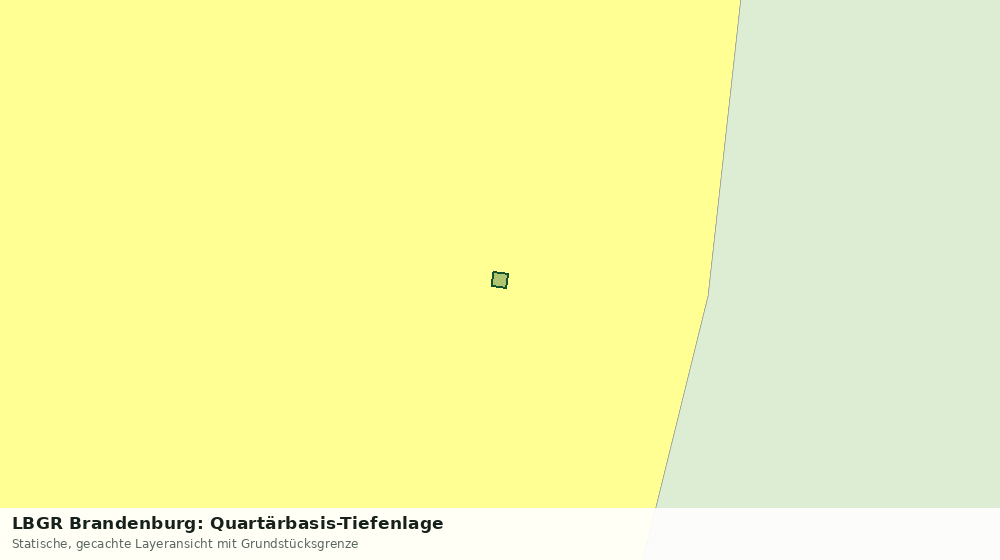 Statische Kartenansicht: LBGR Brandenburg: Quartärbasis-Tiefenlage