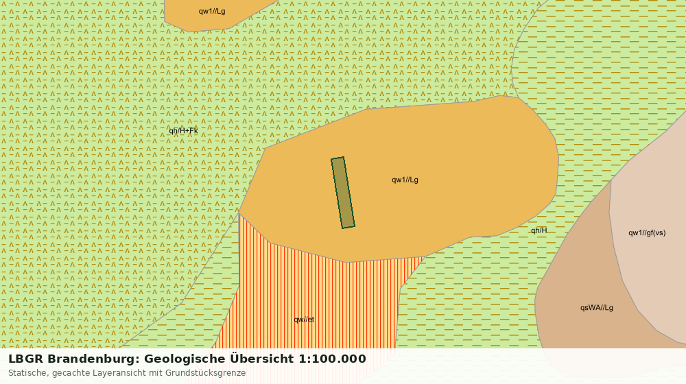 Statische Kartenansicht: LBGR Brandenburg: Geologische Übersicht 1:100.000