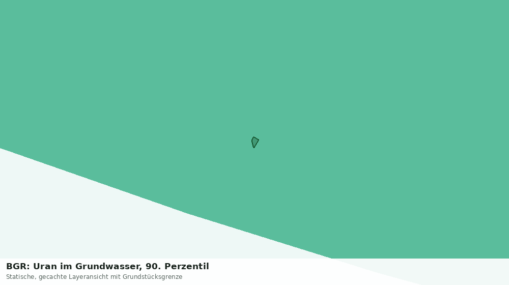 Statische Kartenansicht: BGR: Uran im Grundwasser, 90. Perzentil