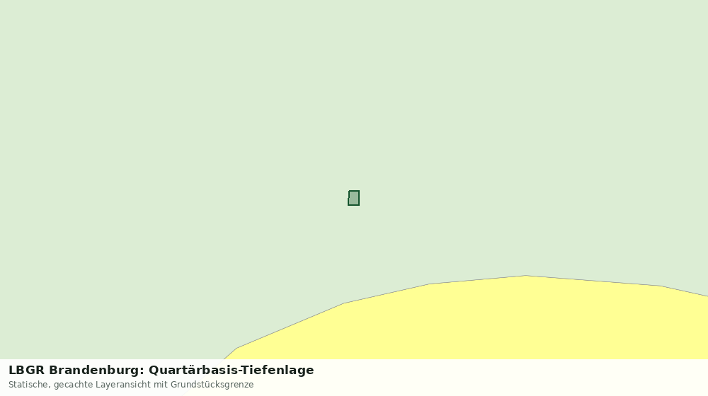 Statische Kartenansicht: LBGR Brandenburg: Quartärbasis-Tiefenlage