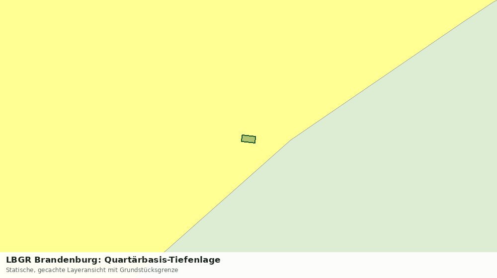 Statische Kartenansicht: LBGR Brandenburg: Quartärbasis-Tiefenlage