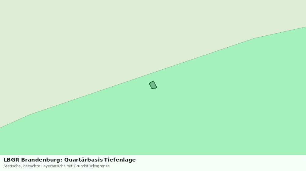 Statische Kartenansicht: LBGR Brandenburg: Quartärbasis-Tiefenlage