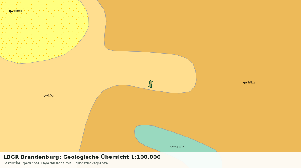 Statische Kartenansicht: LBGR Brandenburg: Geologische Übersicht 1:100.000