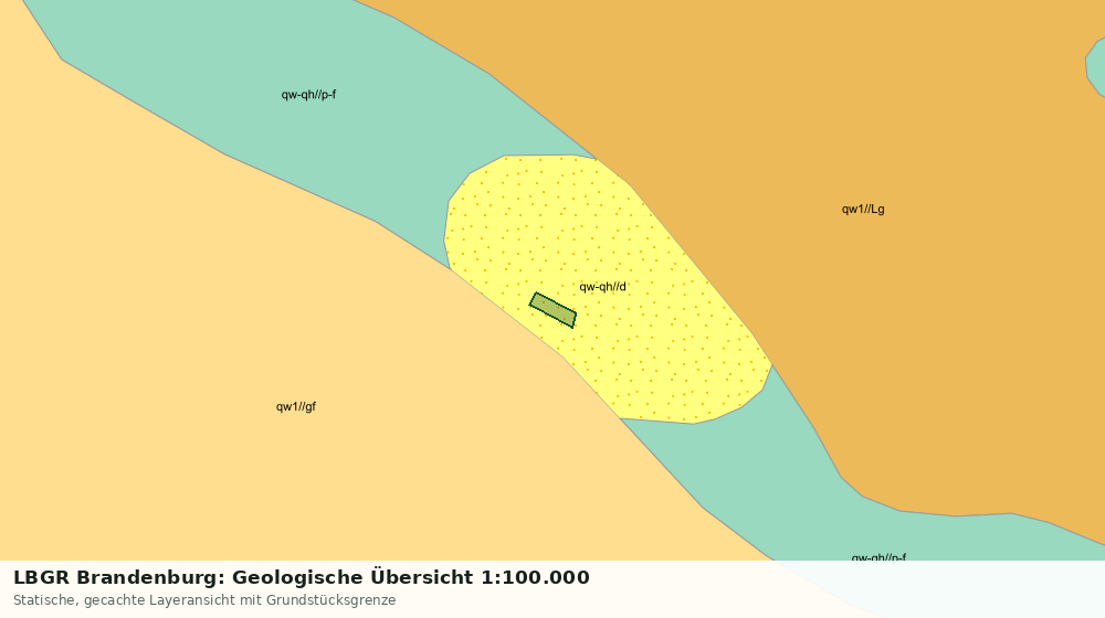 Statische Kartenansicht: LBGR Brandenburg: Geologische Übersicht 1:100.000