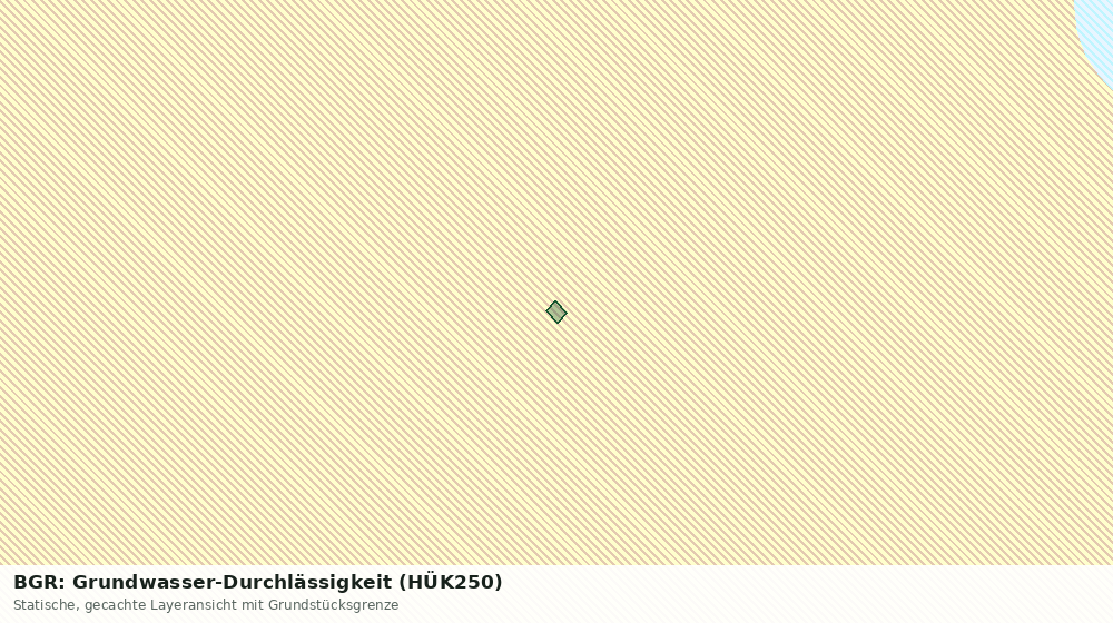 Statische Kartenansicht: BGR: Grundwasser-Durchlässigkeit (HÜK250)