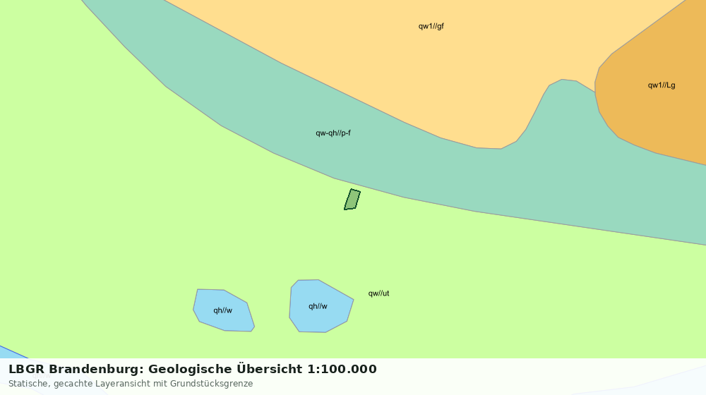 Statische Kartenansicht: LBGR Brandenburg: Geologische Übersicht 1:100.000