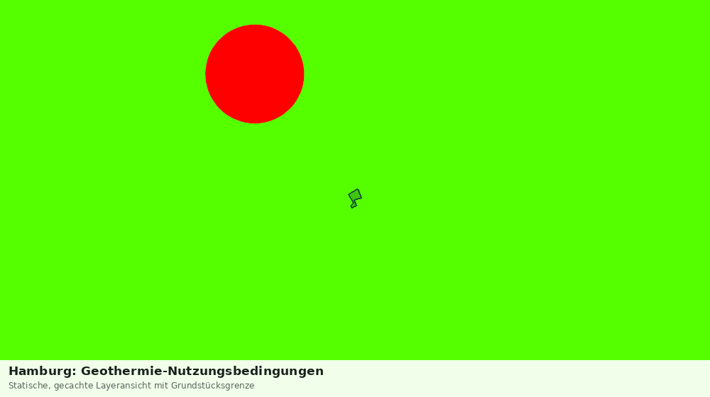 Statische Kartenansicht: Hamburg: Geothermie-Nutzungsbedingungen