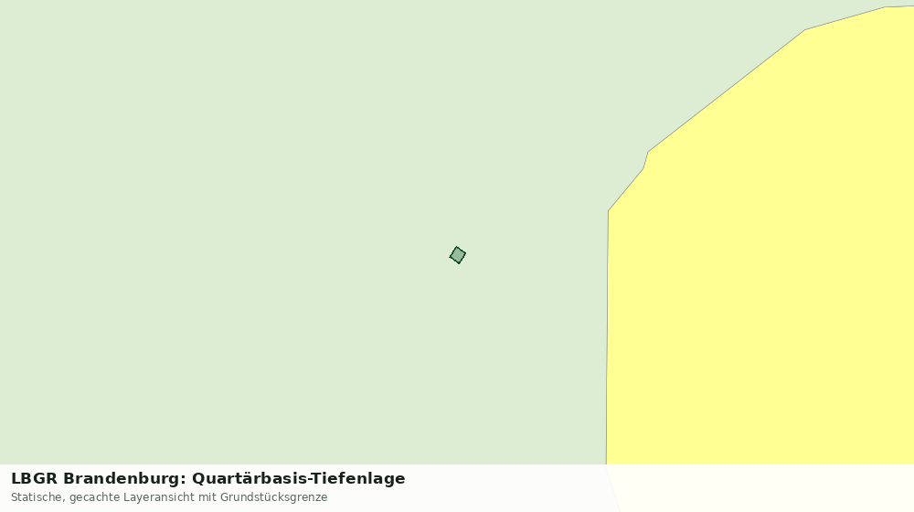Statische Kartenansicht: LBGR Brandenburg: Quartärbasis-Tiefenlage
