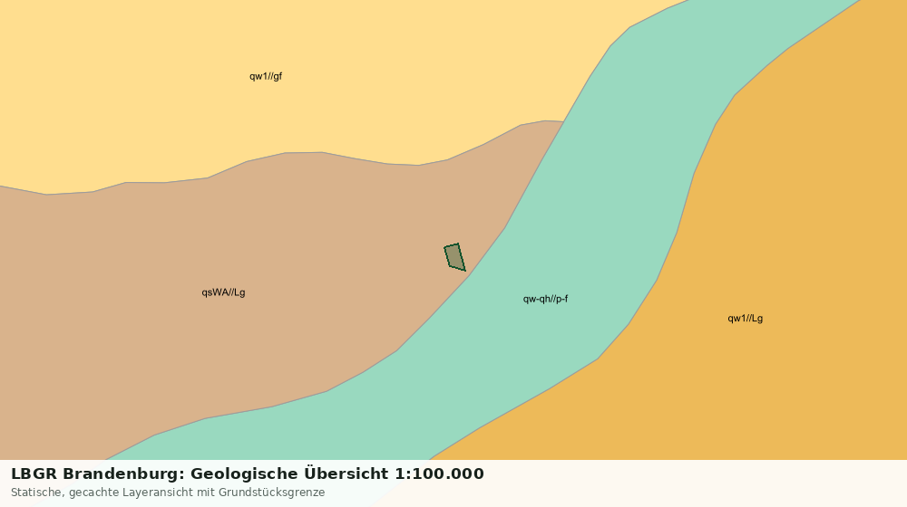 Statische Kartenansicht: LBGR Brandenburg: Geologische Übersicht 1:100.000