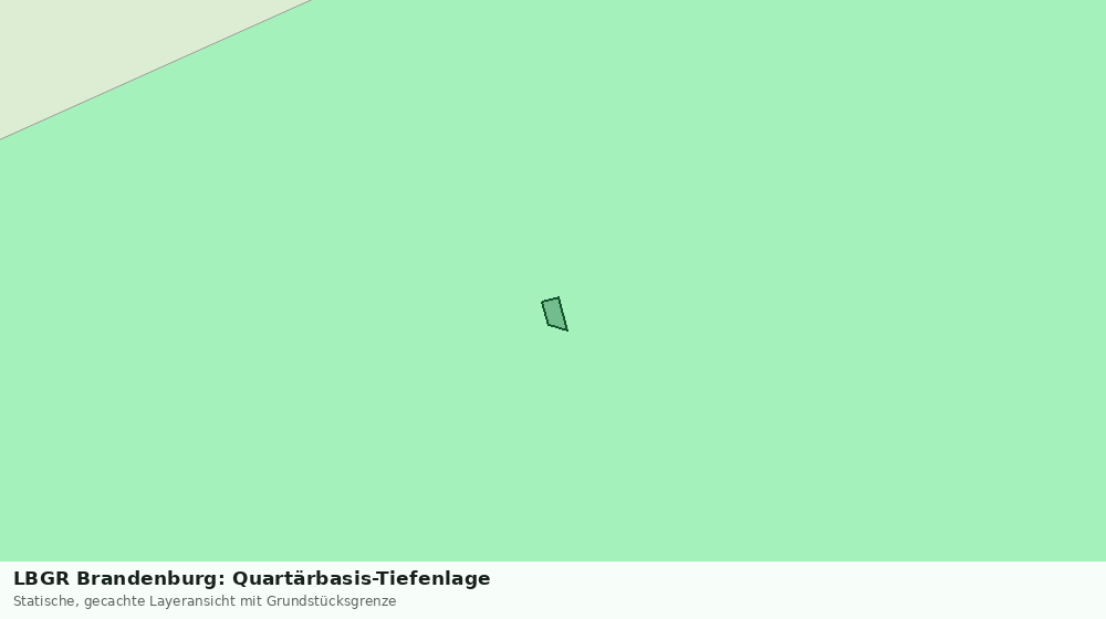Statische Kartenansicht: LBGR Brandenburg: Quartärbasis-Tiefenlage