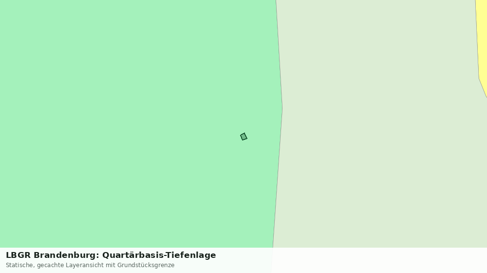 Statische Kartenansicht: LBGR Brandenburg: Quartärbasis-Tiefenlage