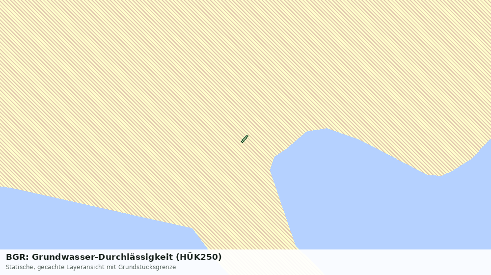 Statische Kartenansicht: BGR: Grundwasser-Durchlässigkeit (HÜK250)