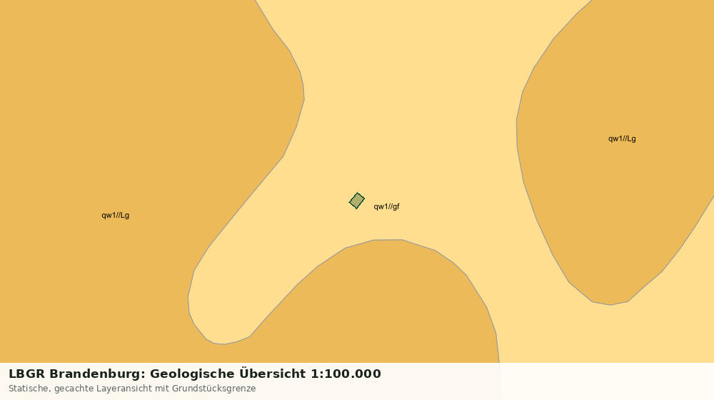 Statische Kartenansicht: LBGR Brandenburg: Geologische Übersicht 1:100.000