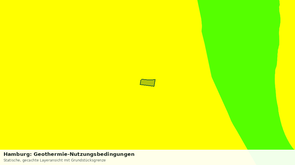 Statische Kartenansicht: Hamburg: Geothermie-Nutzungsbedingungen